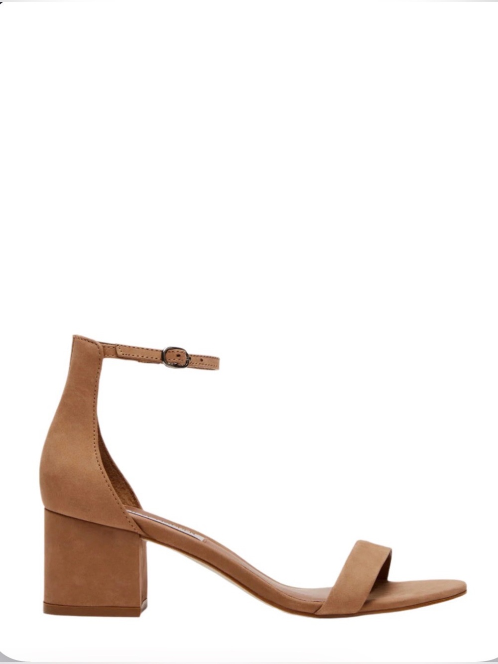 Steve Madden Irenee Suede 2” Block Heel in Sand Nubuck in Size 9.5